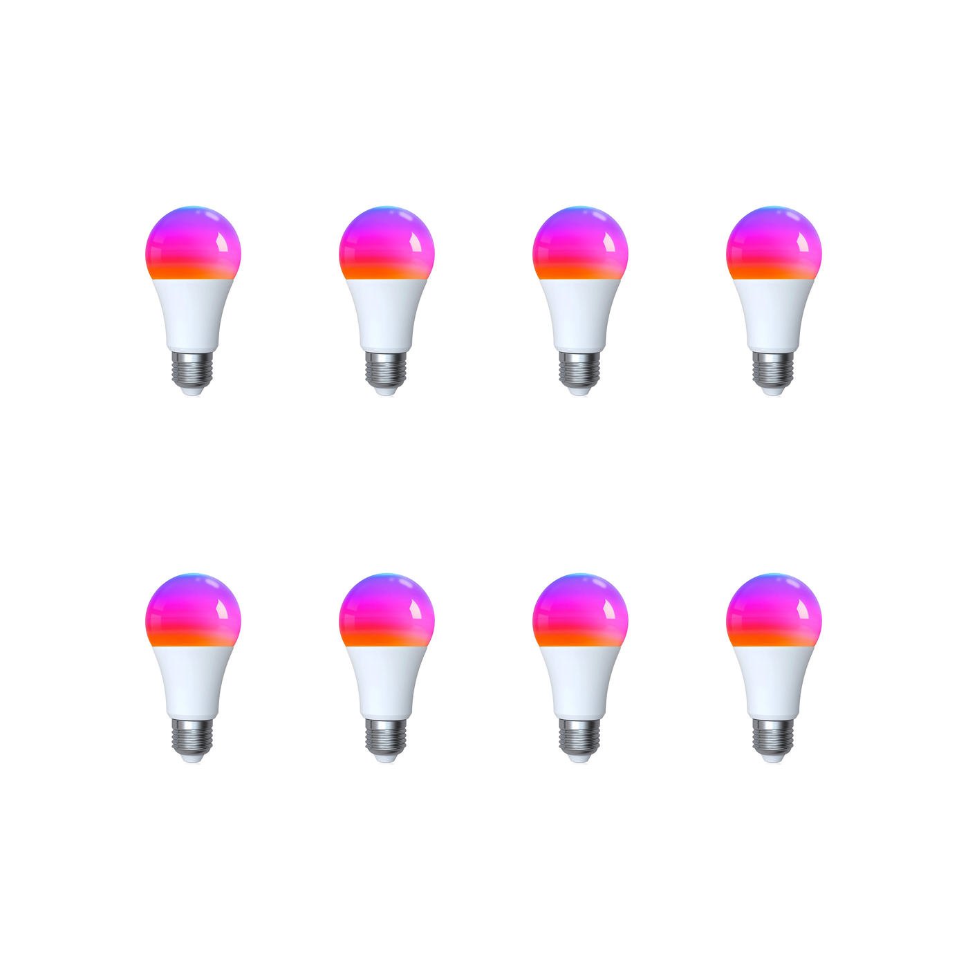Ampoules LED NeoLight E27 Matter Comfort Wi-Fi Matter RGB 9W lot de 8
