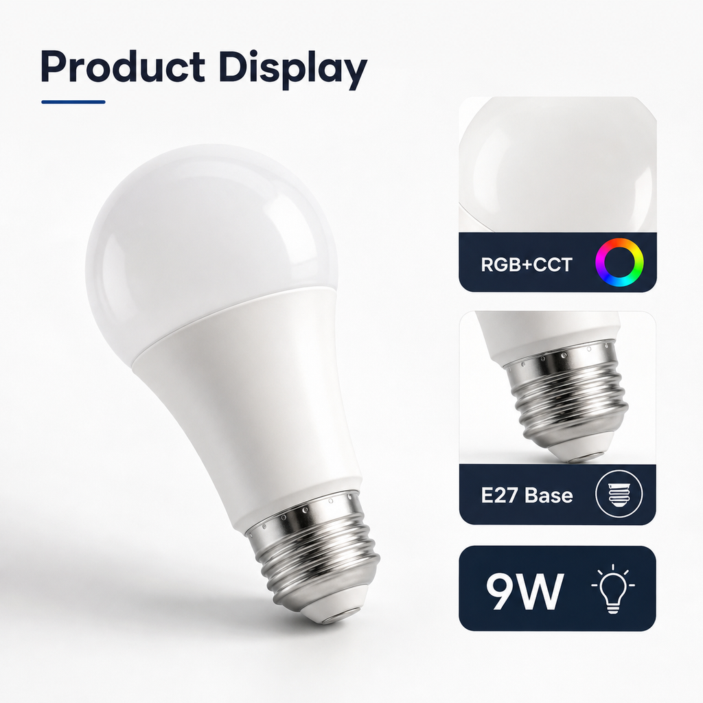 E27 bulb product detail with screw base