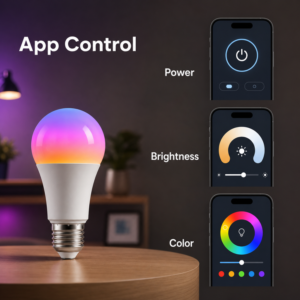 Generic app control for brightness and color
