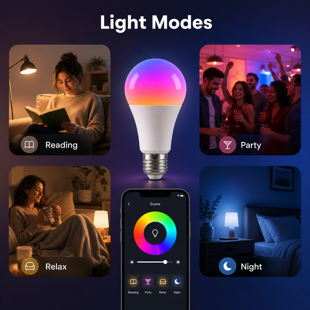 Light modes for different room occasions
