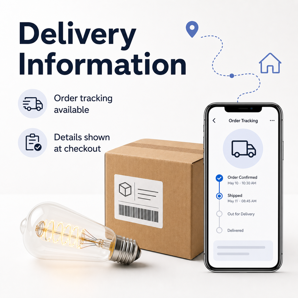 Delivery information with tracking for ST64 Edison smart bulb