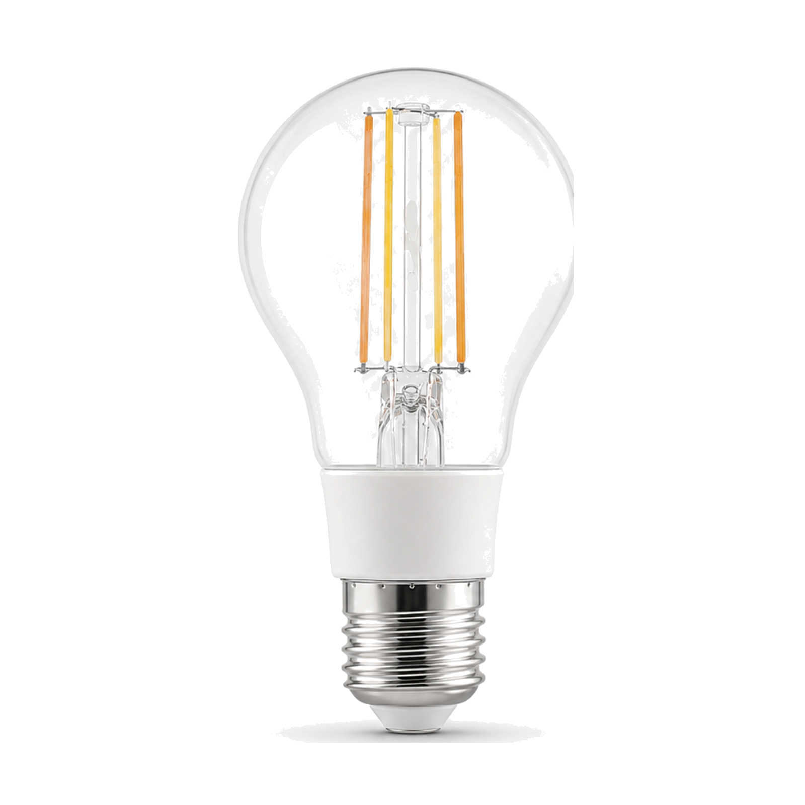 Lot de 1 ampoule LED E27 Wi-Fi filament sur fond blanc