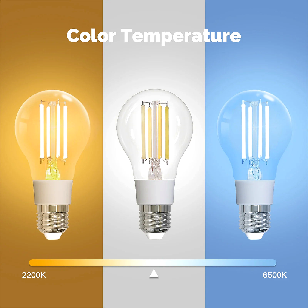NéoLight Filament Comfort color temperature 2200K 6500K