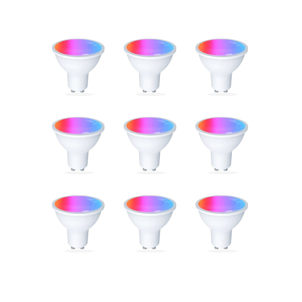 Ampoules GU10 Wi-Fi Matter RGB+CCT NéoLight GU10 Matter Comfort lot de 9