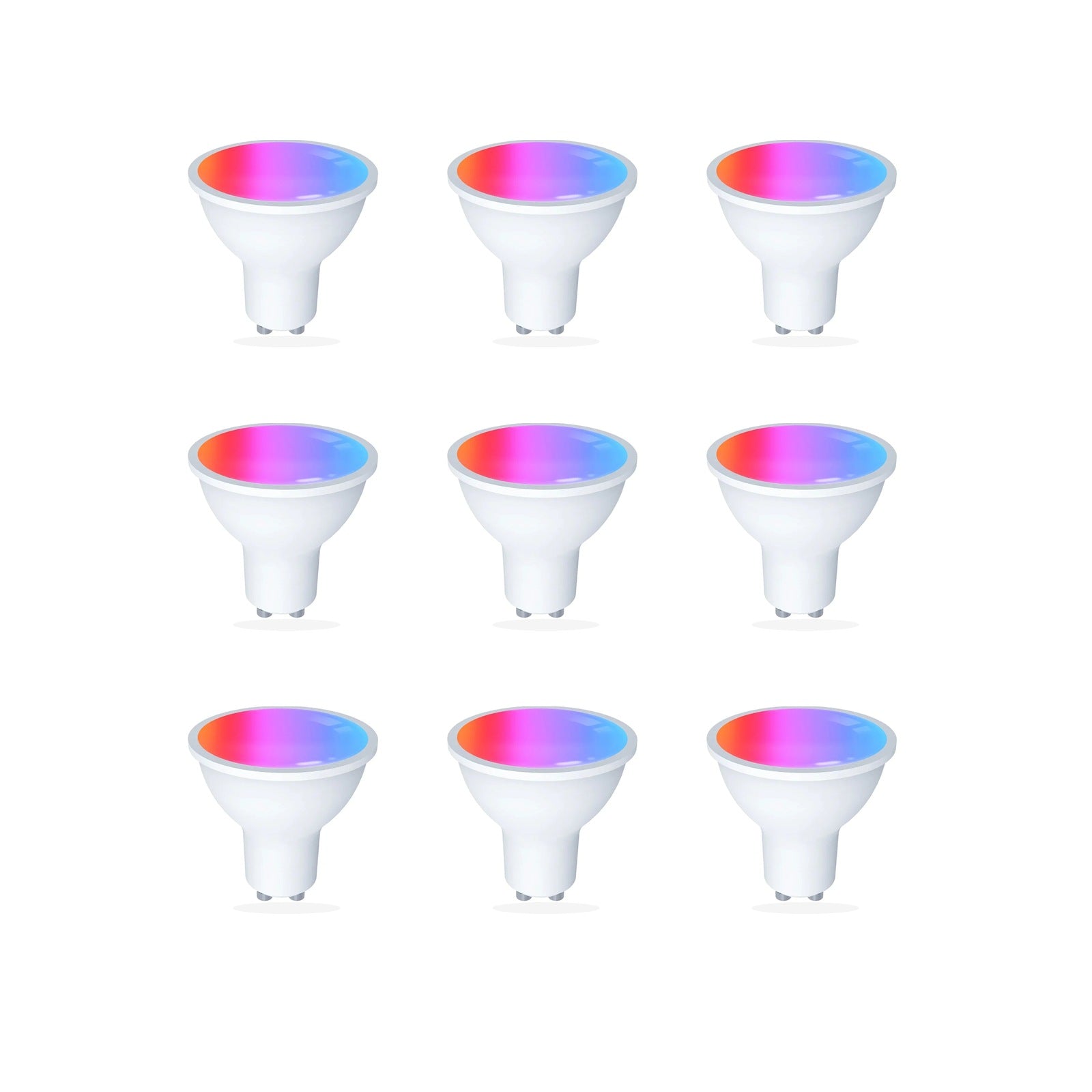Ampoules GU10 Wi-Fi Matter RGB+CCT NéoLight GU10 Matter Comfort lot de 9