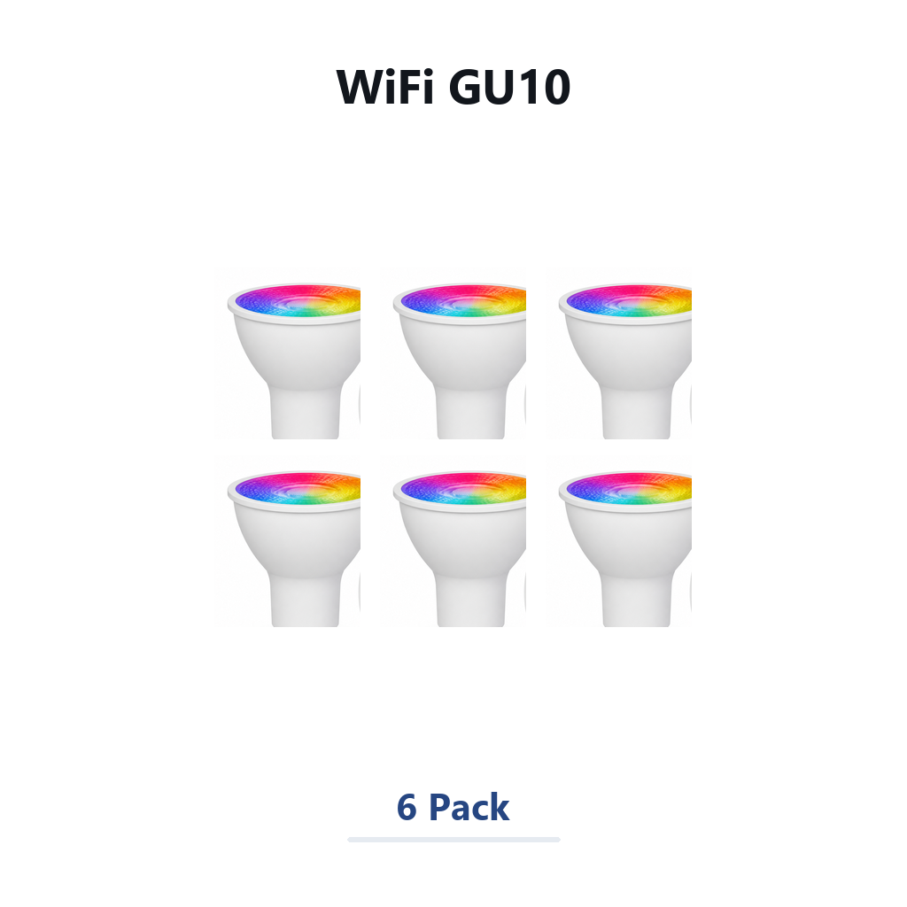 NéoLight GU10 WiFi 6 Pack studio product image
