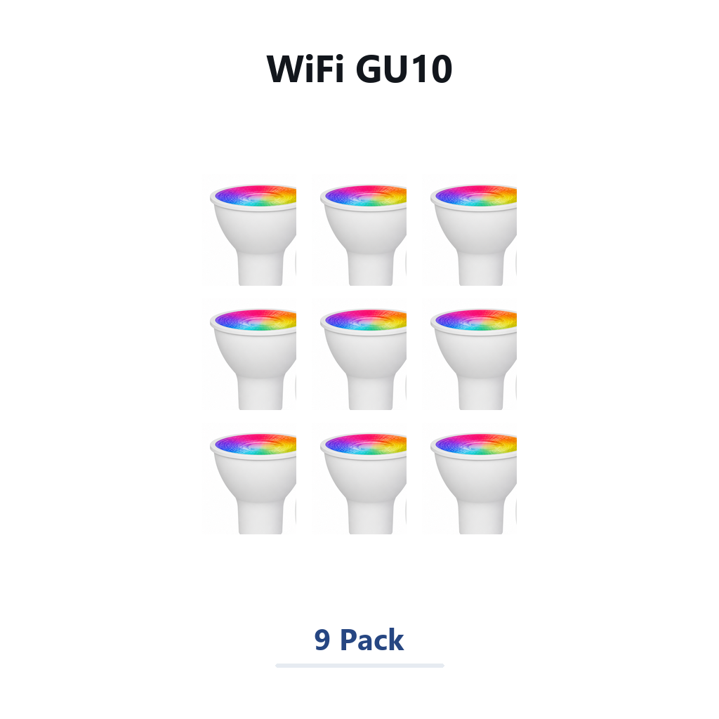 NéoLight GU10 WiFi 9 Pack studio product image
