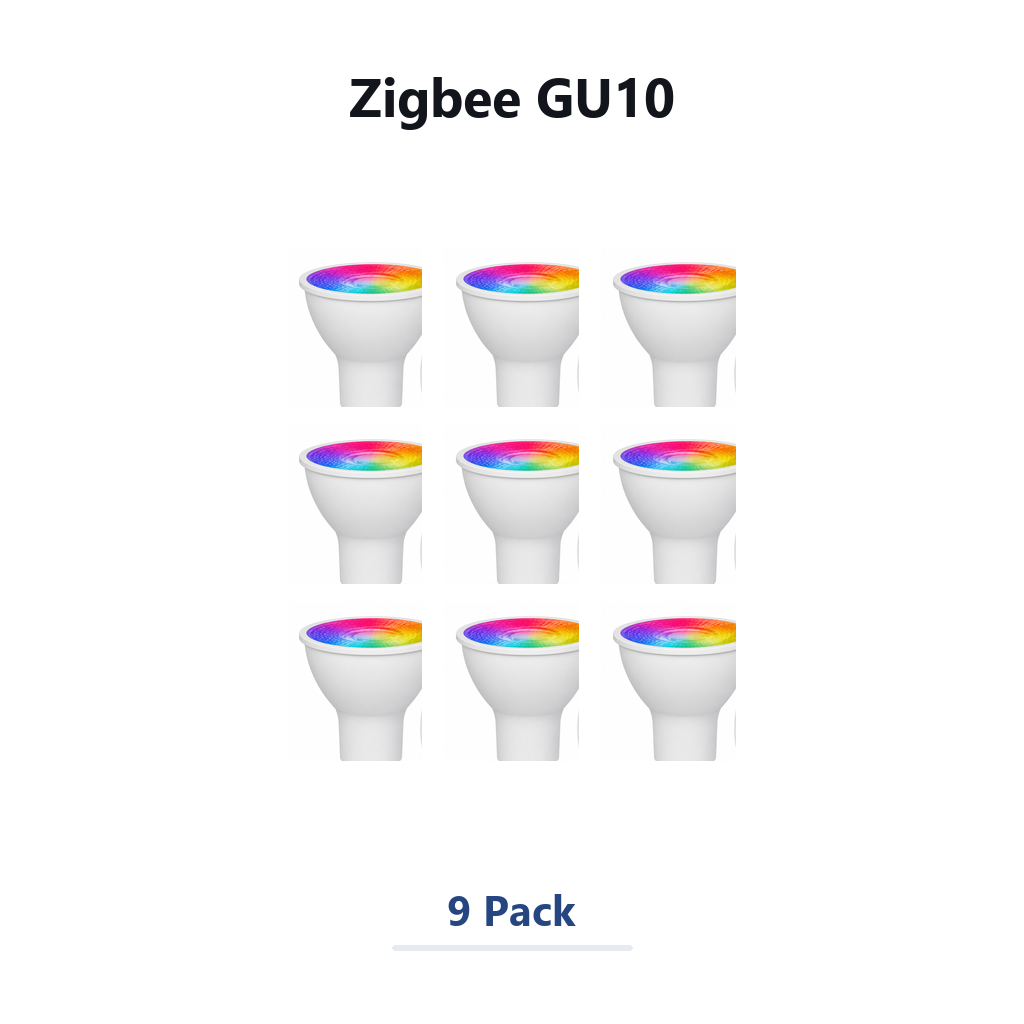 NéoLight GU10 Zigbee 9 Pack studio product image