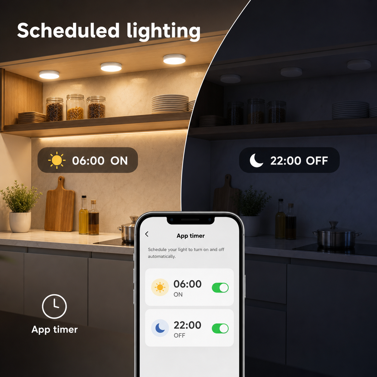 Programmation horaire de l'ampoule LED intelligente GX53
