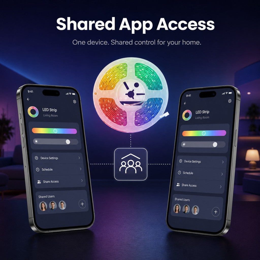 Shared app access image for NeoLight RGB5050 LED strip control