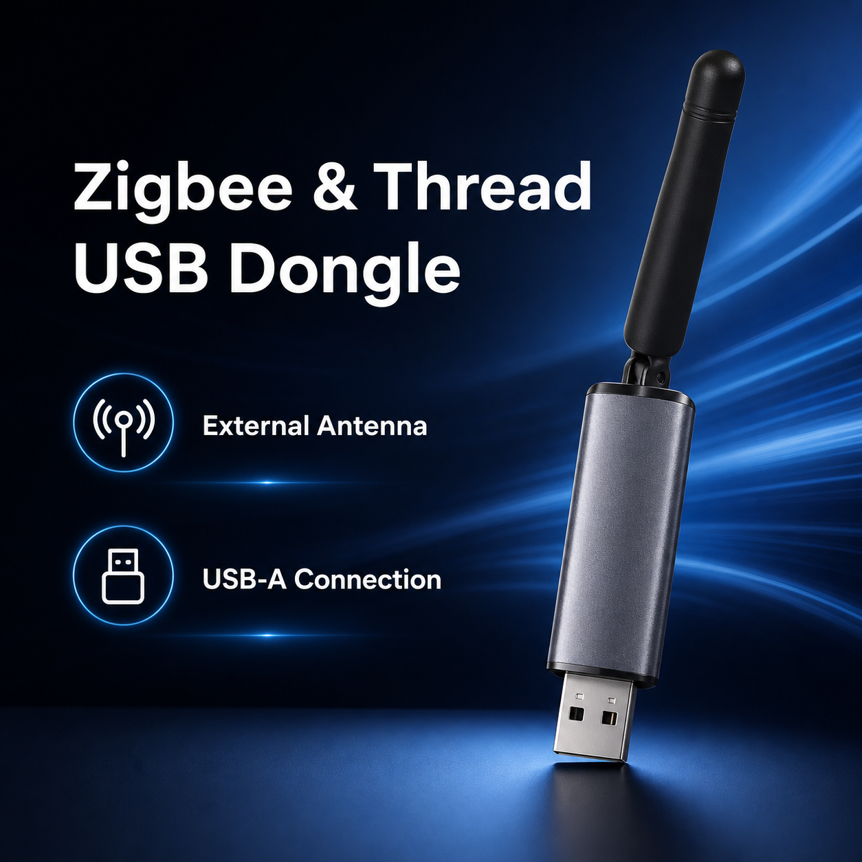 MG24 Pro Zigbee and Thread USB dongle with external antenna