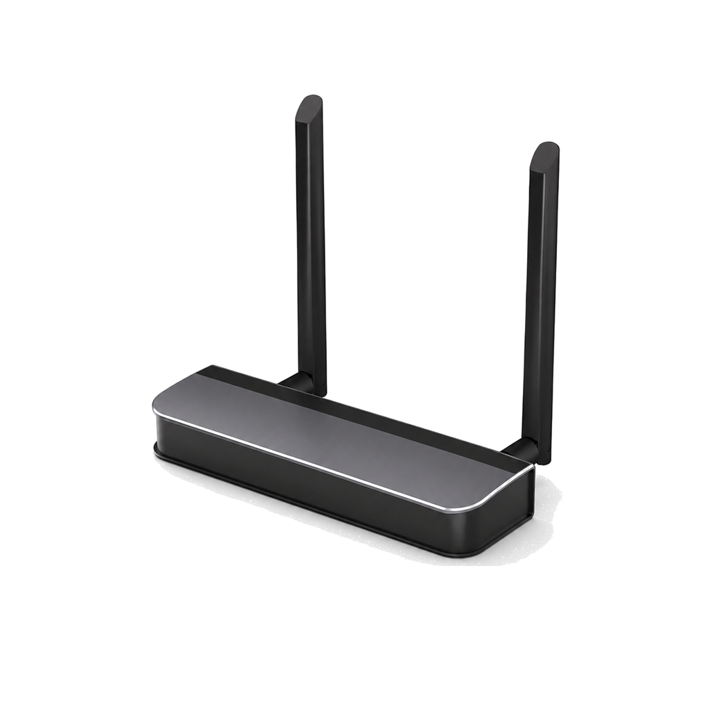 Passerelle NéoLink PoE Essential avec deux antennes sur fond blanc