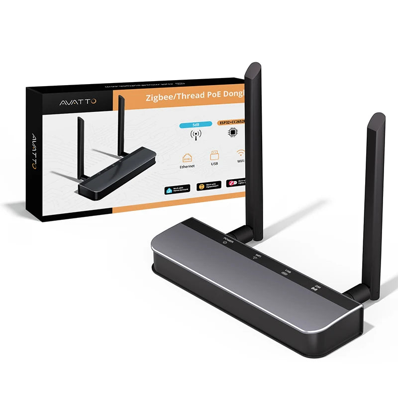 Passerelle NéoLink PoE Essential ZigBee2MQTT avec connexion Ethernet PoE.