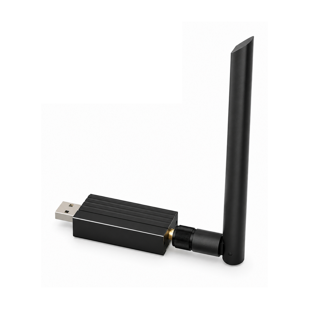 Dongle NéoLink Thread Essential ZigBee et Thread avec antenne sur fond blanc