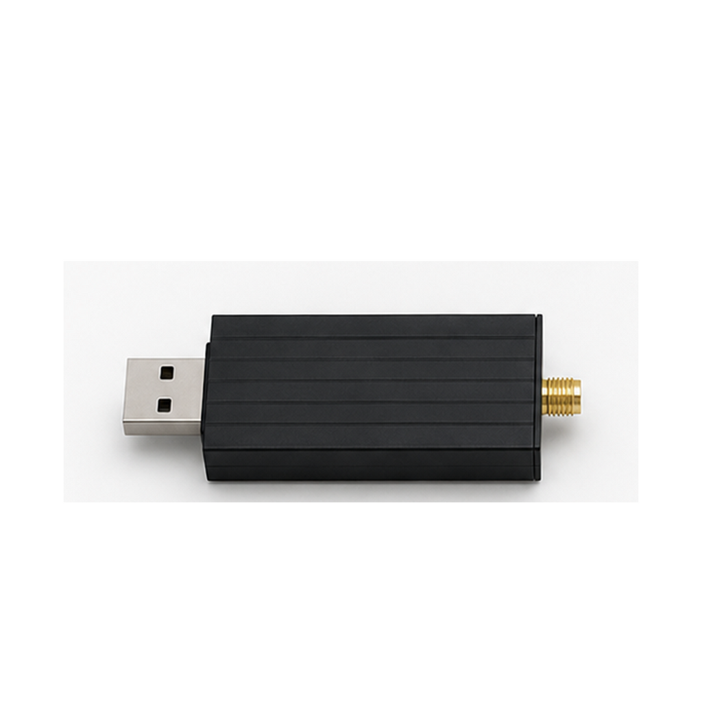 Détail du dongle NéoLink USB Essential avec connecteur USB-A sur fond blanc