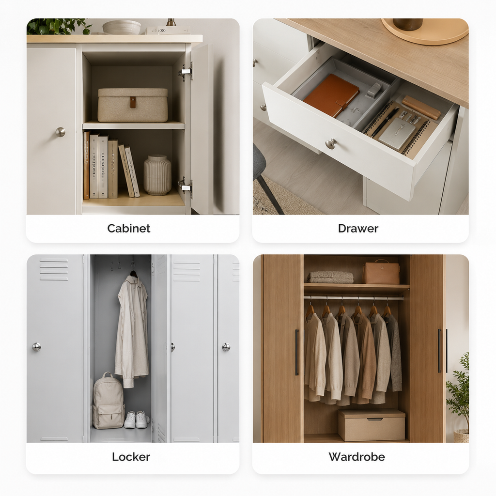 Application grid for smart cabinet lock in furniture