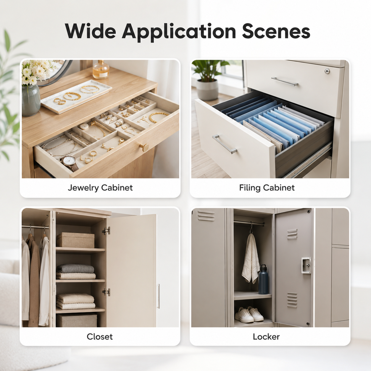 Usage scenes for Bluetooth smart cabinet lock