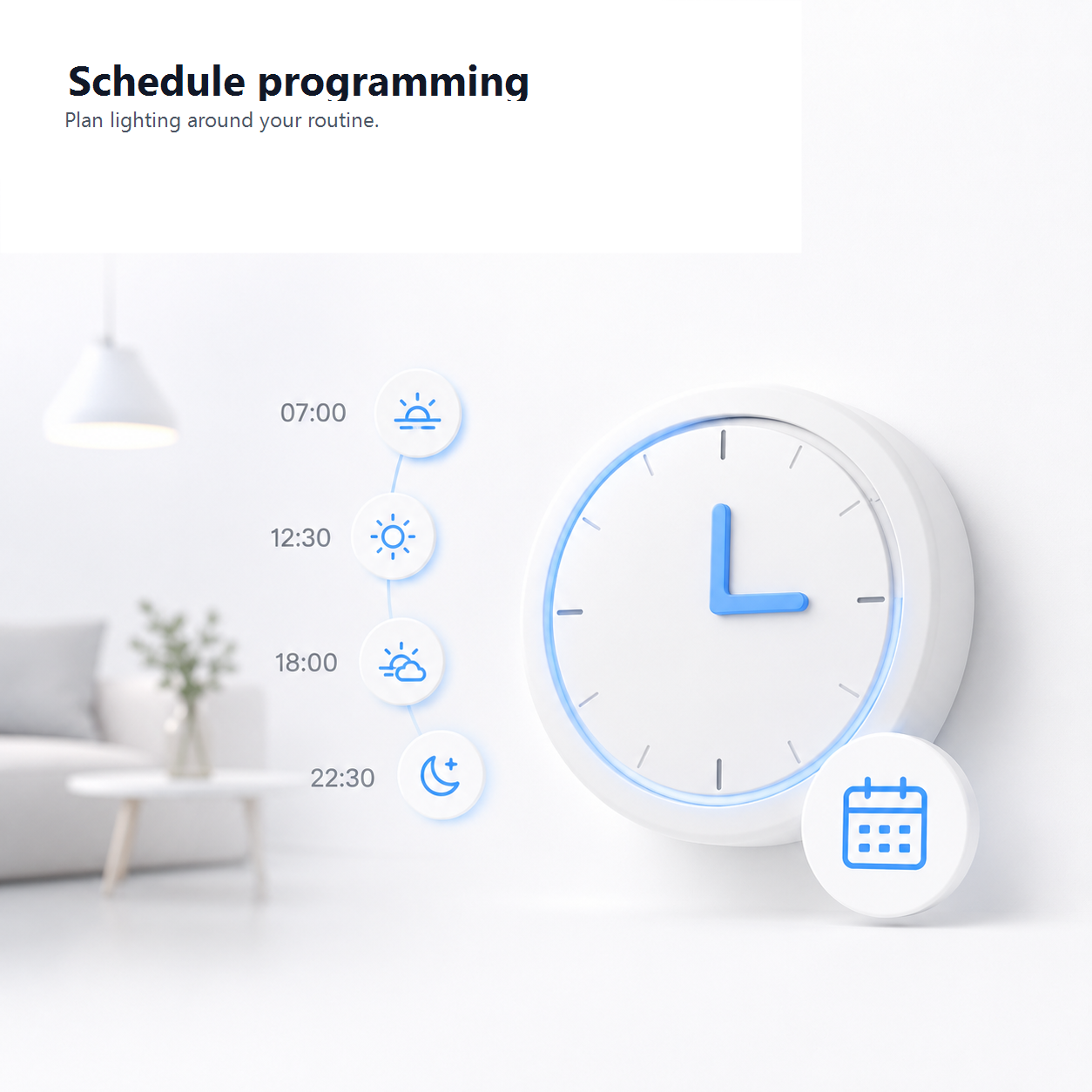 Daily lighting schedule programming for NeoMatter Comfort EU