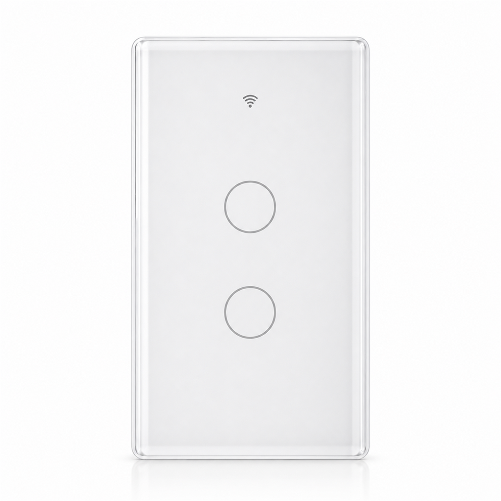 Interrupteur tactile NéoMatter Glass Comfort Matter US blanc 2 canaux