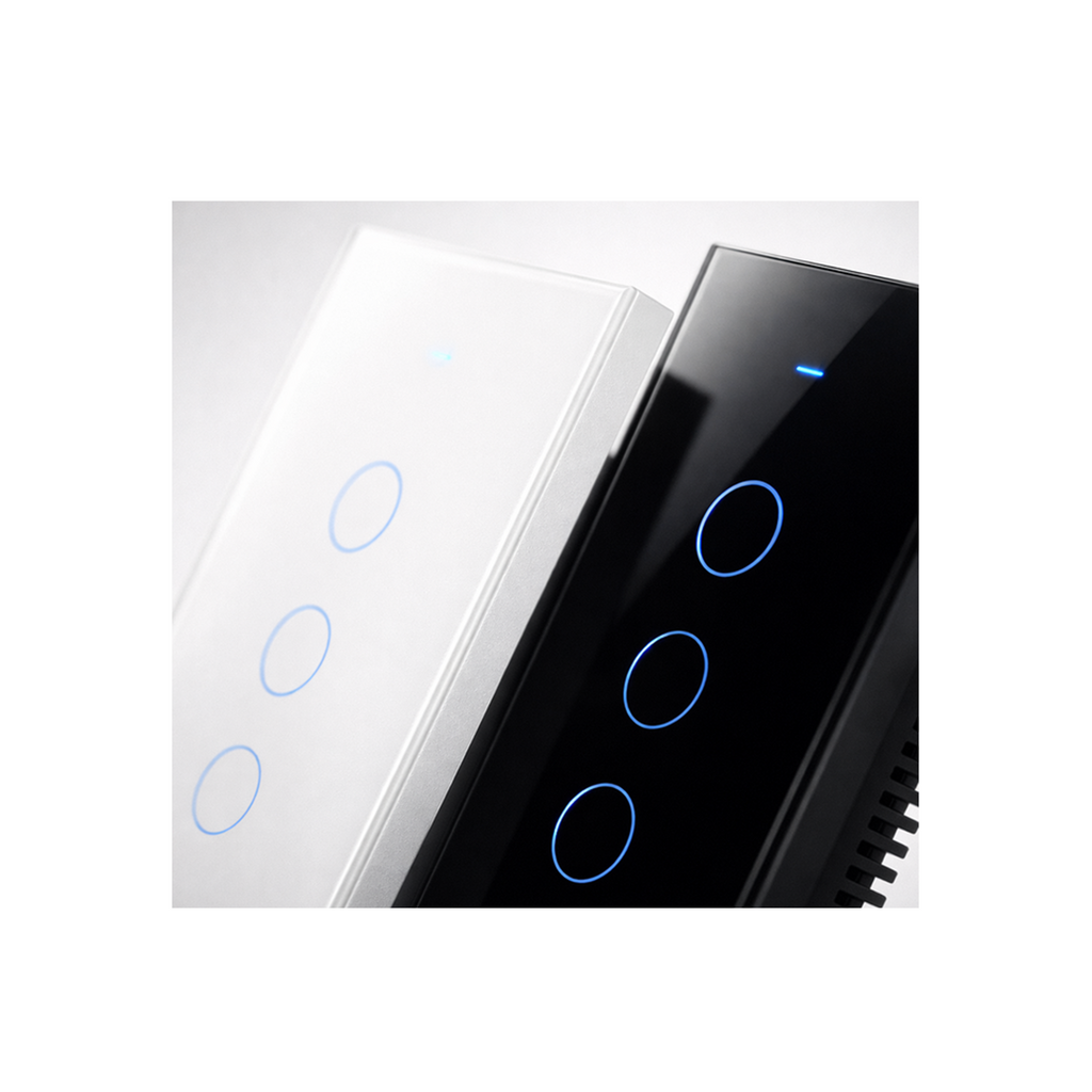 Détail des anneaux tactiles LED du NéoMatter Glass Comfort Matter US