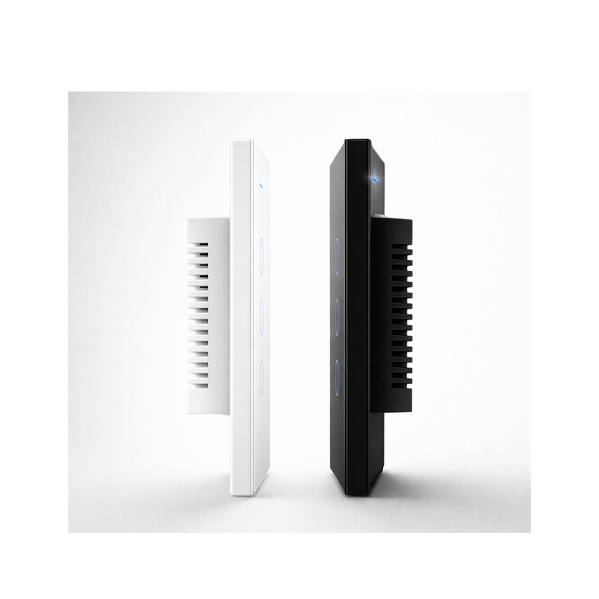 Profil des interrupteurs tactiles NéoMatter Glass Comfort Matter US noir et blanc