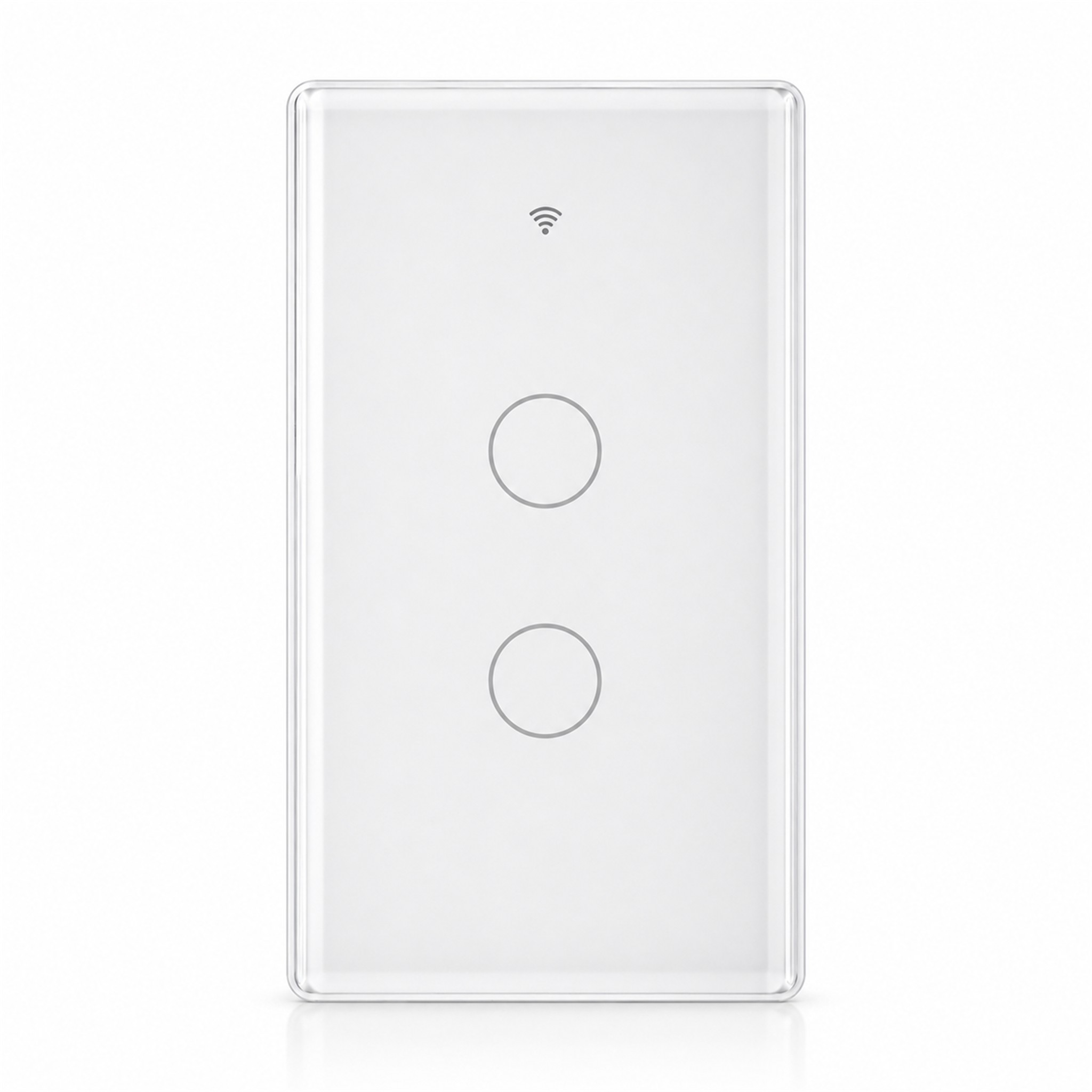 Interrupteur tactile NéoMatter Glass Comfort US blanc 2 canaux