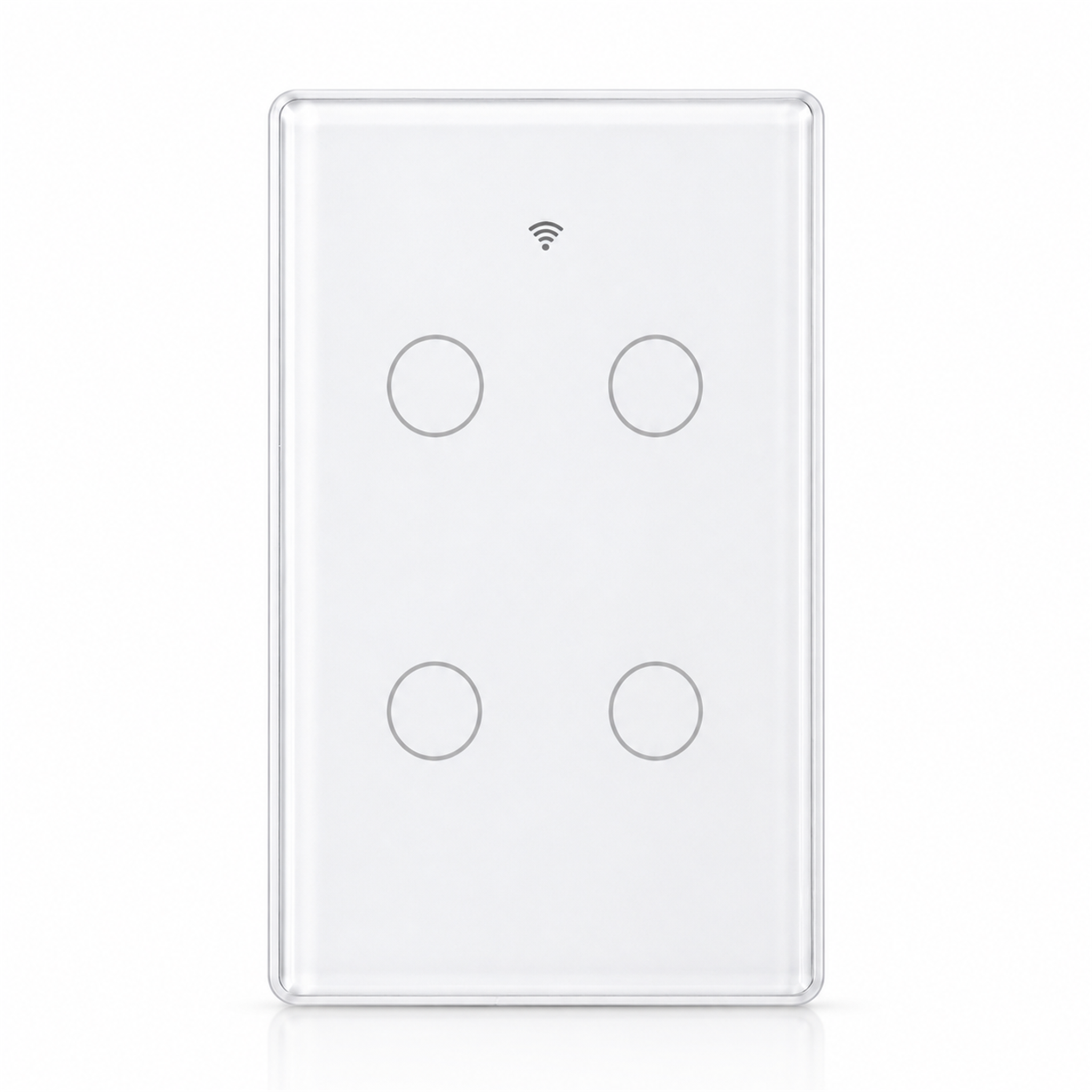 Interrupteur tactile NéoMatter Glass Comfort US blanc 4 canaux