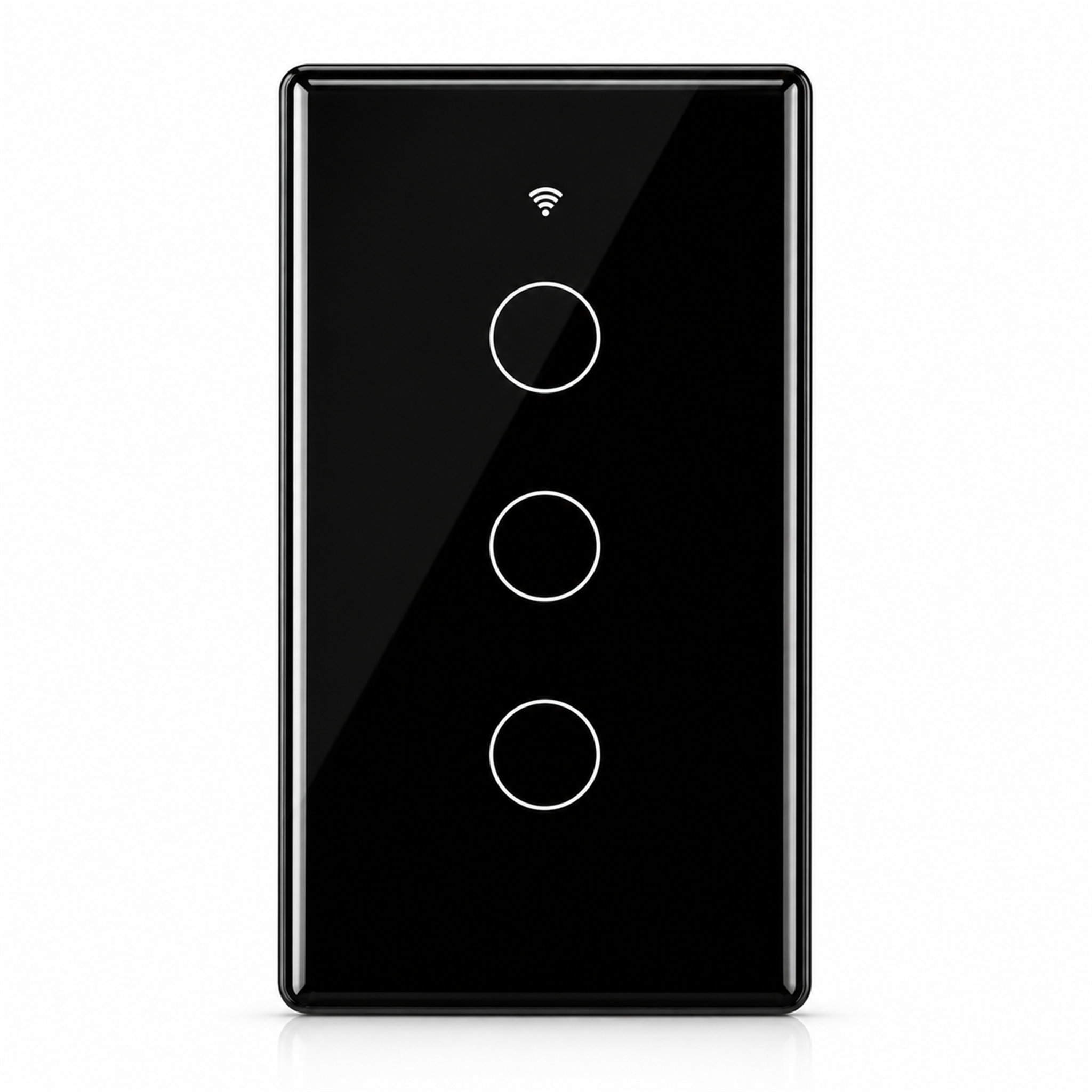 Interrupteur tactile NéoMatter Glass Comfort US noir 3 canaux