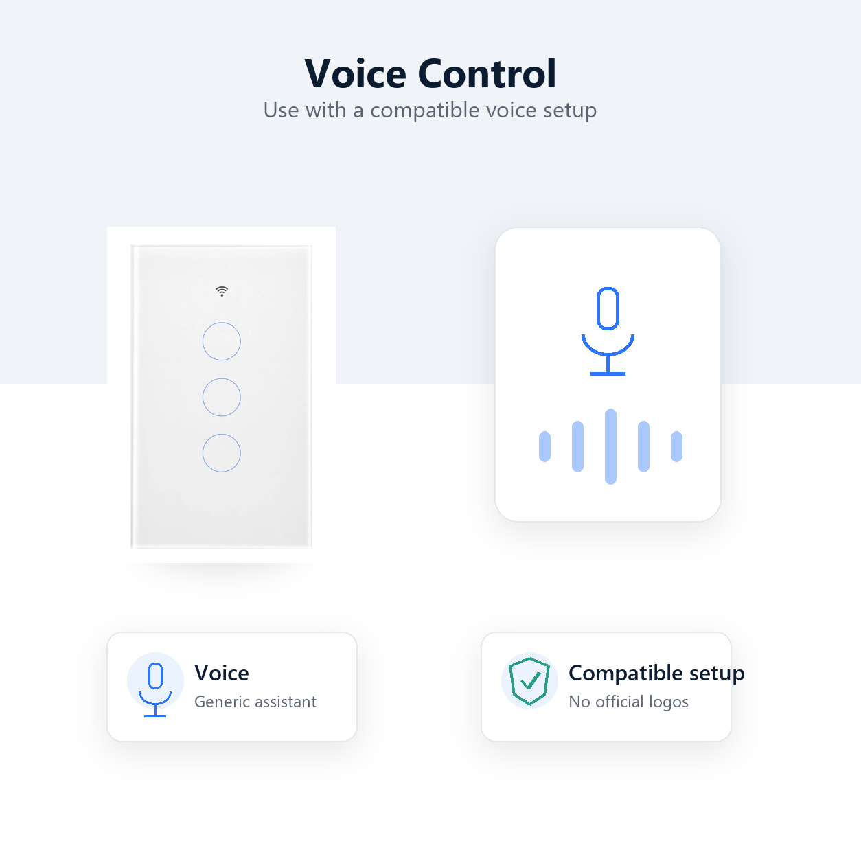 Generic voice control setup for NéoMatter Glass Comfort switch