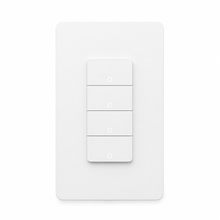 NéoMatter Push Comfort US, interrupteur WiFi Matter blanc à deux commandes pour contrôle connecté de l'éclairage.