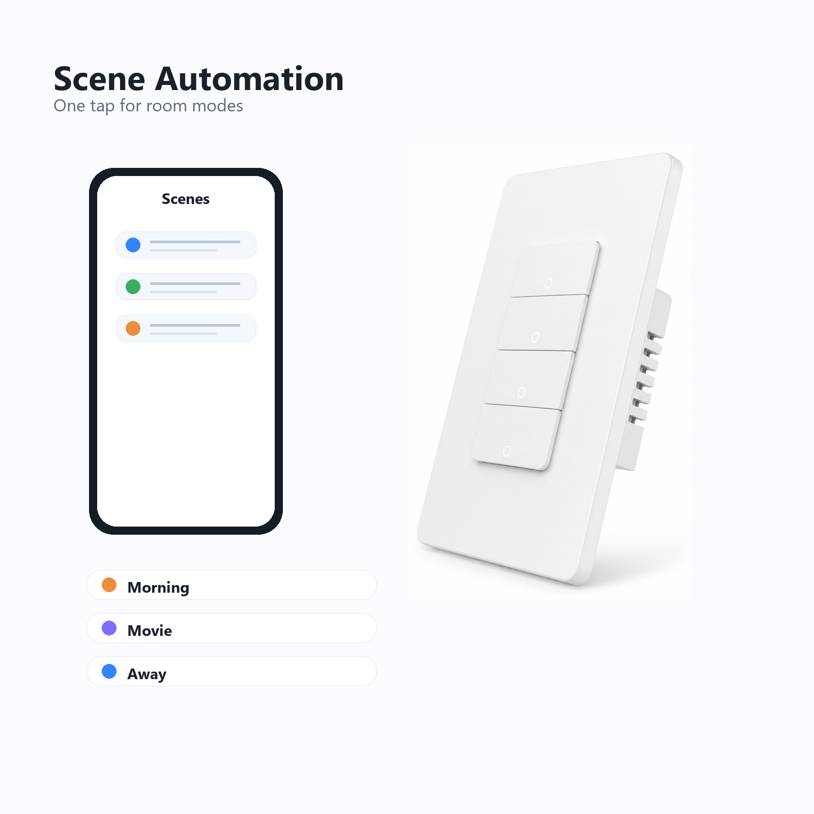 Scene automation control visual for NéoMatter Push Comfort US
