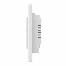 NeoMatter Push Comfort US, vue laterale du module interrupteur mural connecte.