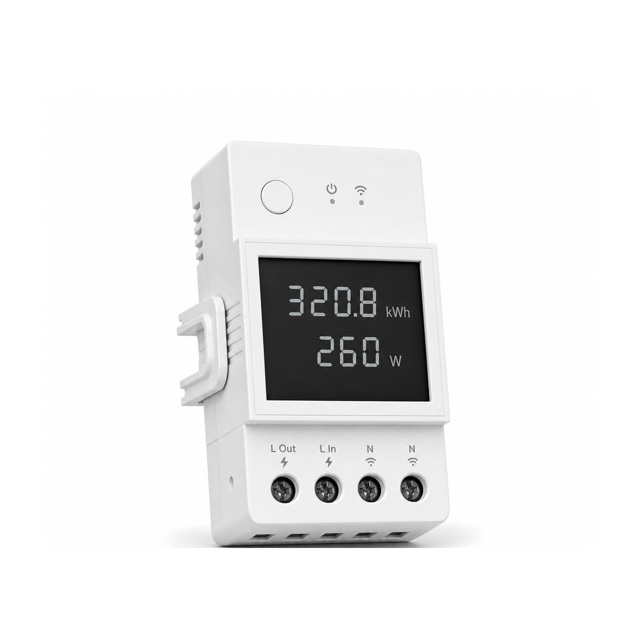 Lot de 1 module Wi-Fi NéoMeter Power Pro 16A sur fond blanc
