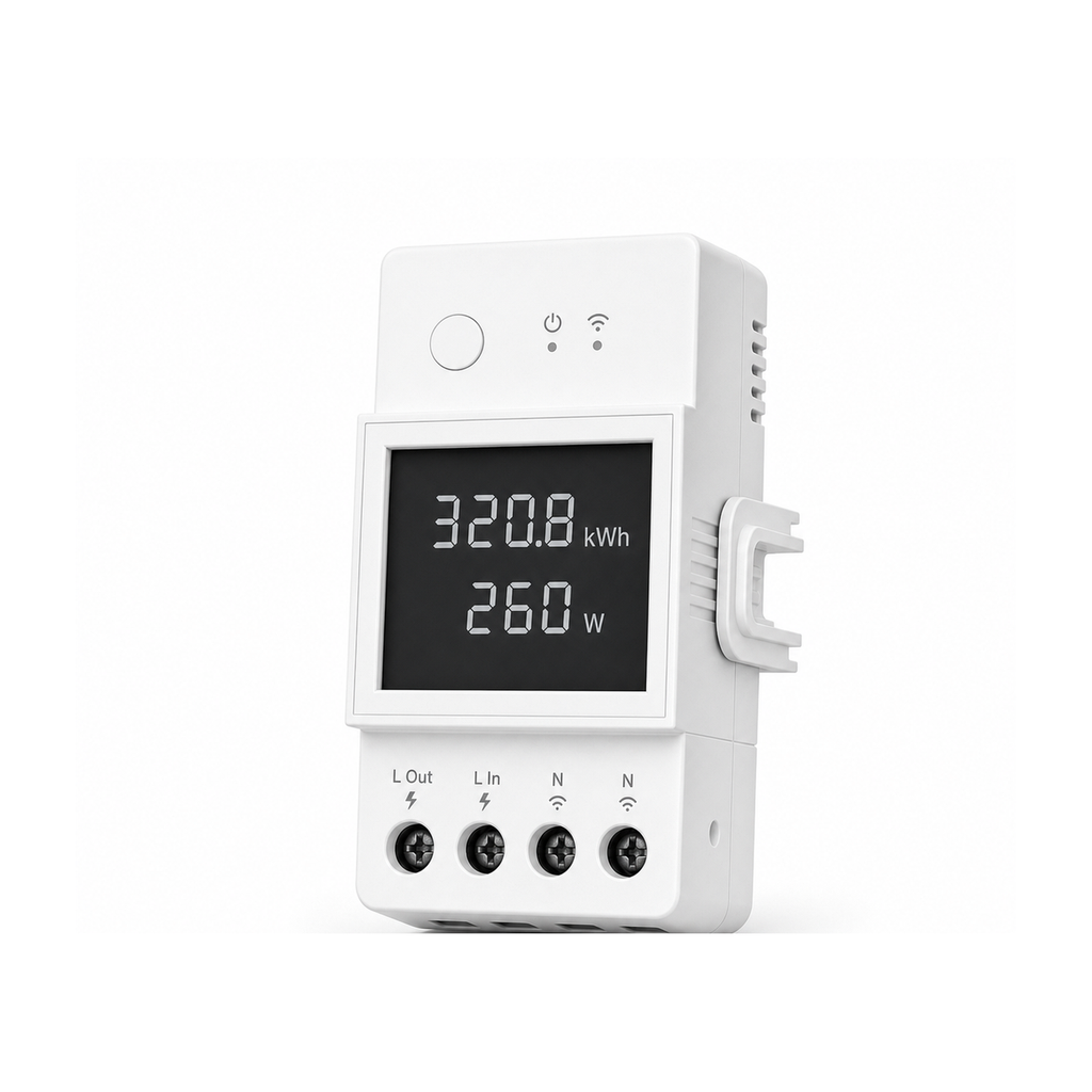 Lot de 1 module Wi-Fi NéoMeter Power Pro 20A sur fond blanc