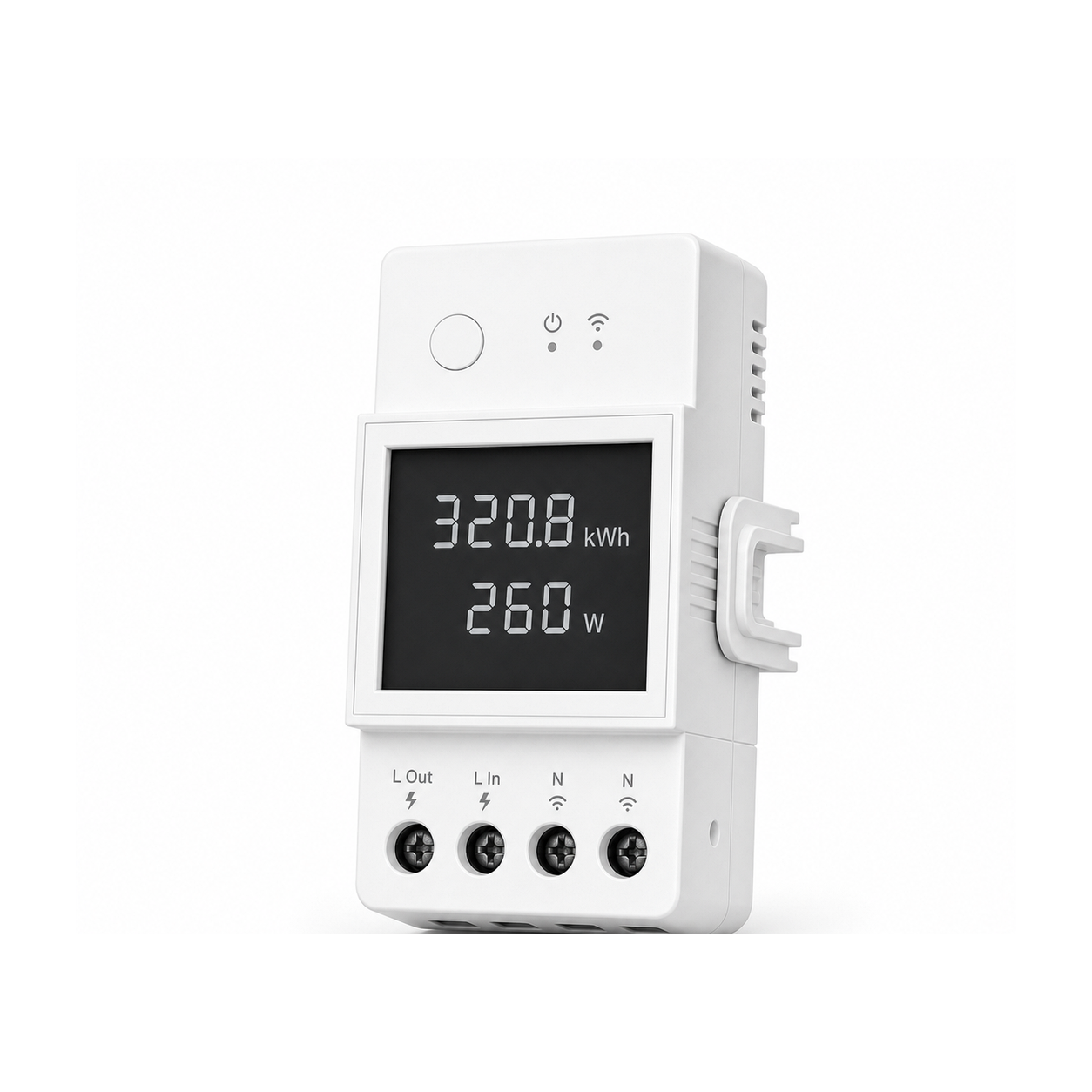 Lot de 1 module Wi-Fi NéoMeter Power Pro 20A sur fond blanc