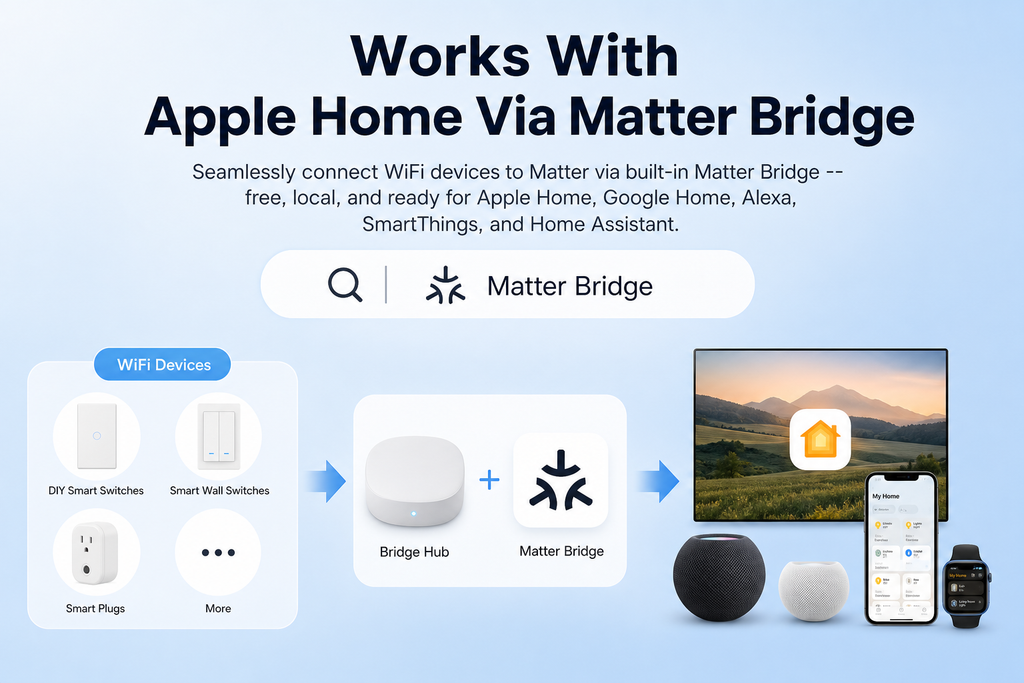 NéoMeter Switch Pro Apple Home via Matter Bridge compatibility image