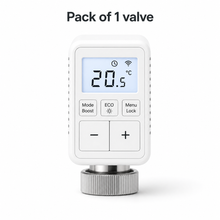 Pack of one NéoMini Comfort compact LED radiator valve