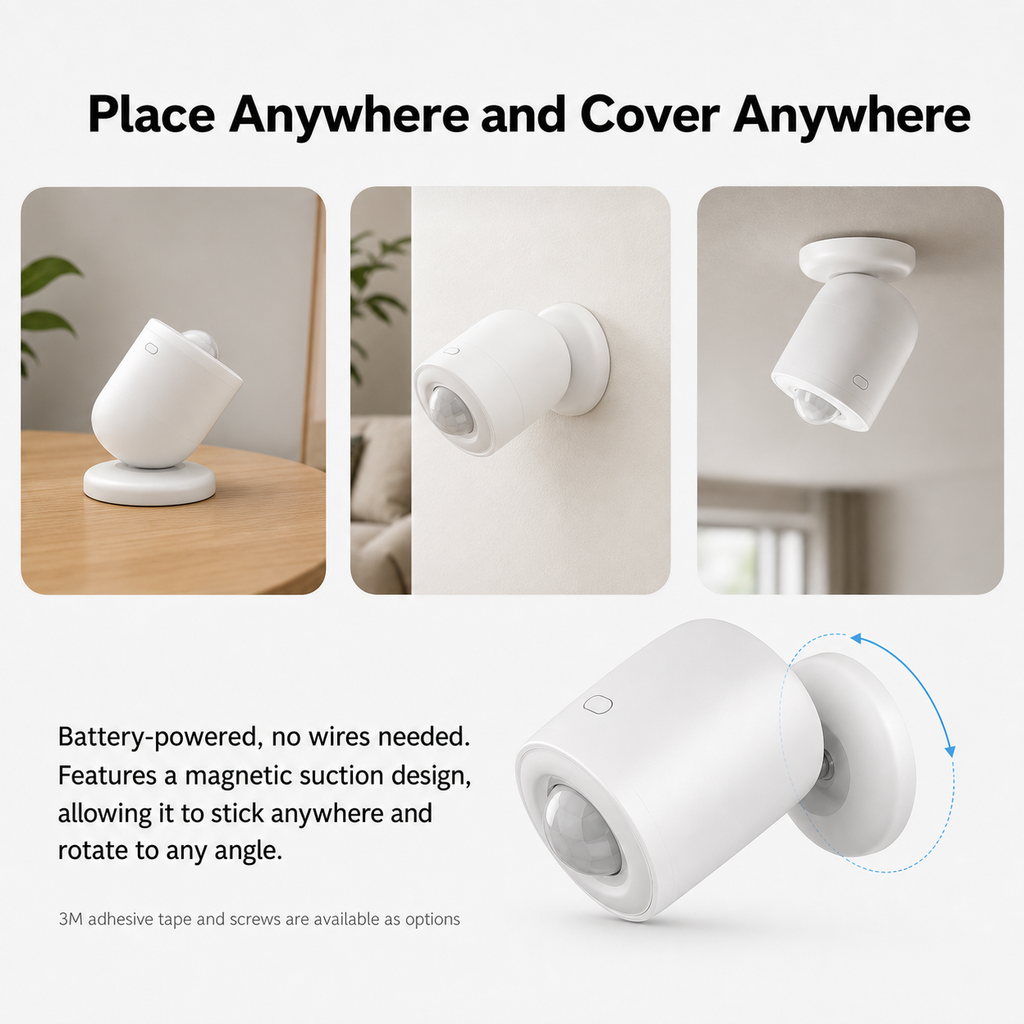 NéoMotion Light Pro magnetic placement and rotation