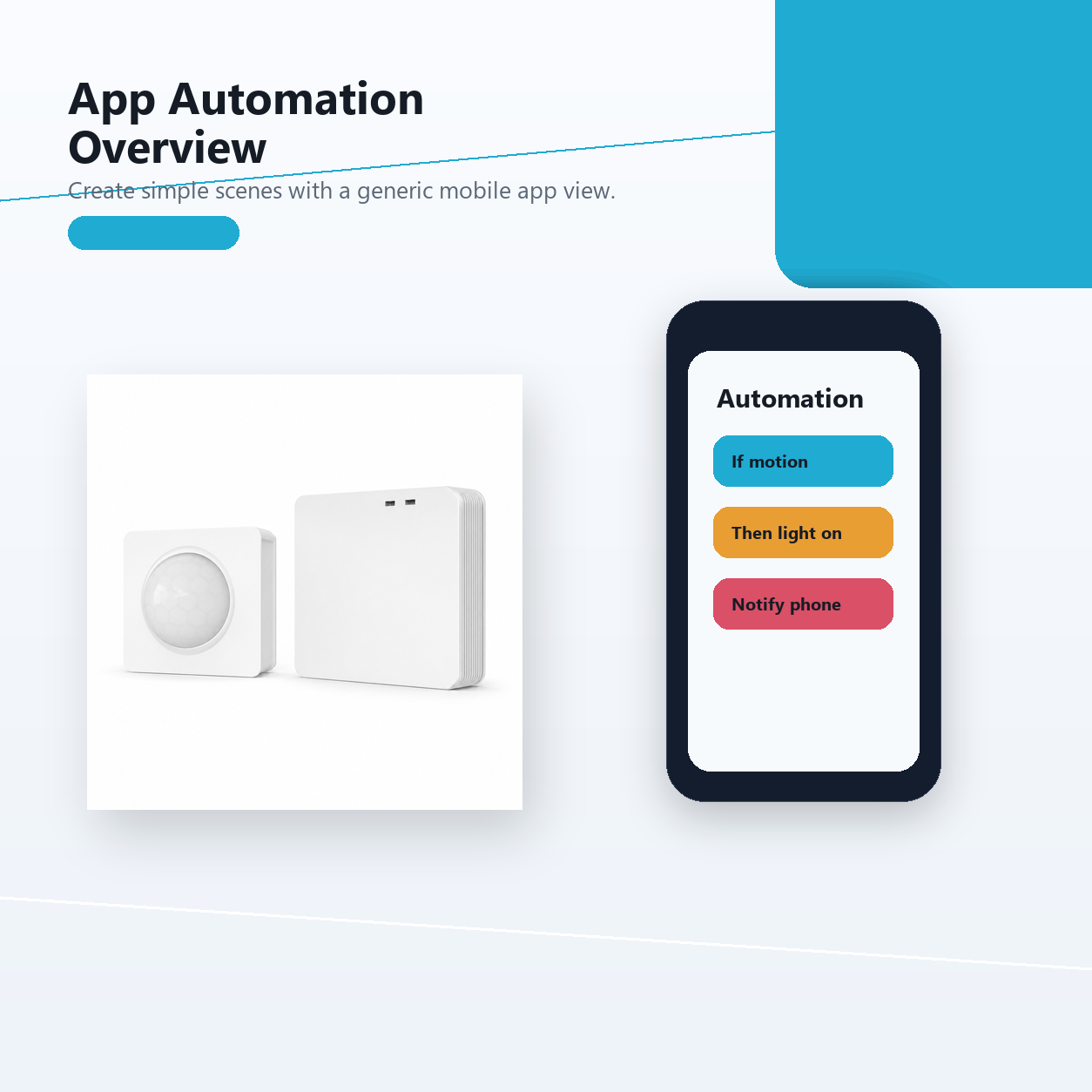 Generic mobile automation overview for NéoMotion RF Pro RF motion sensor