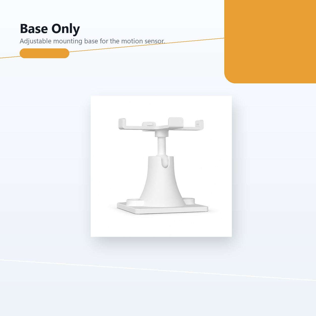 Studio packshot of adjustable base for NéoMotion RF Pro motion sensor