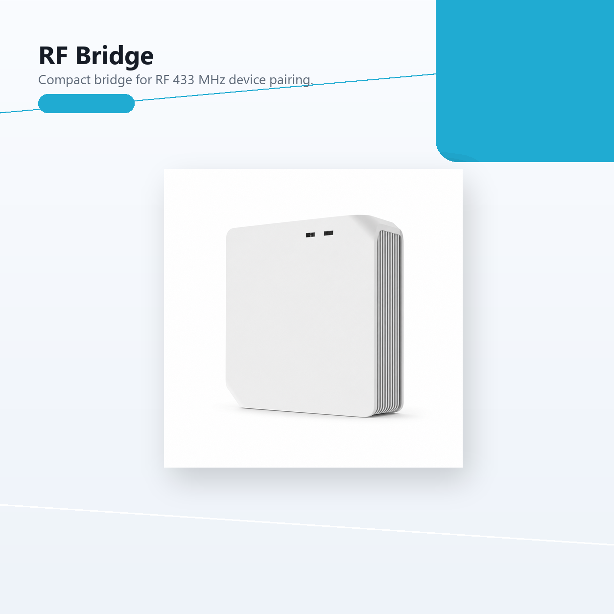 Studio packshot of NéoMotion RF Pro RF 433 MHz bridge