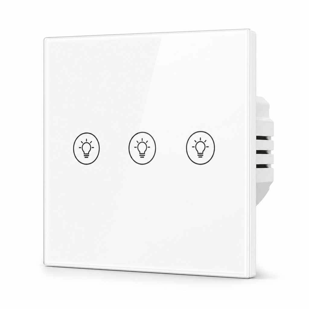 NéoMulti Dimmer EU 3 Gang White clean product view