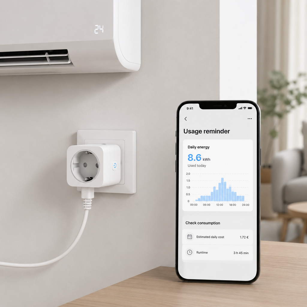 Daily energy usage reminder on generic mobile app