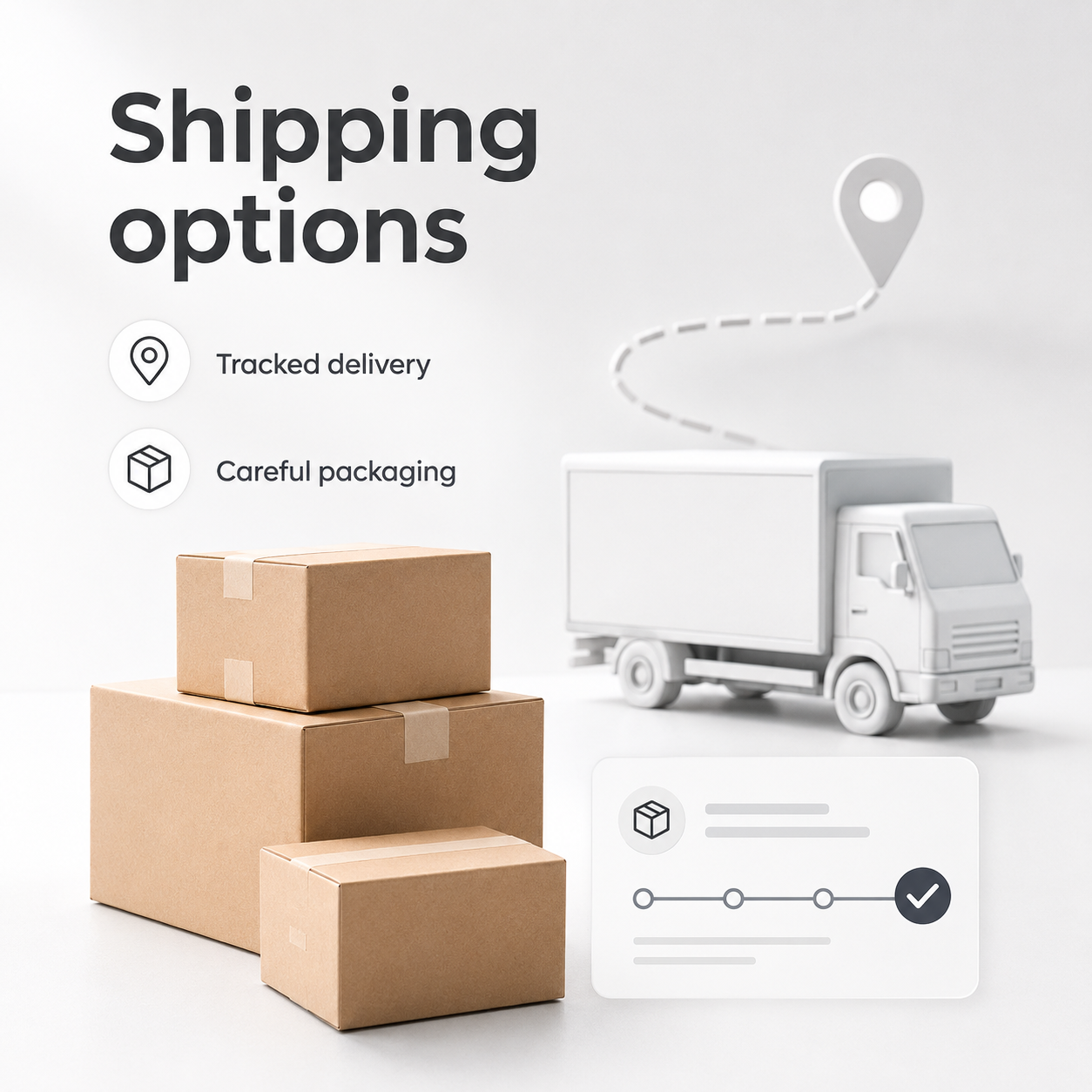 Shipping options service card for smart plug product page