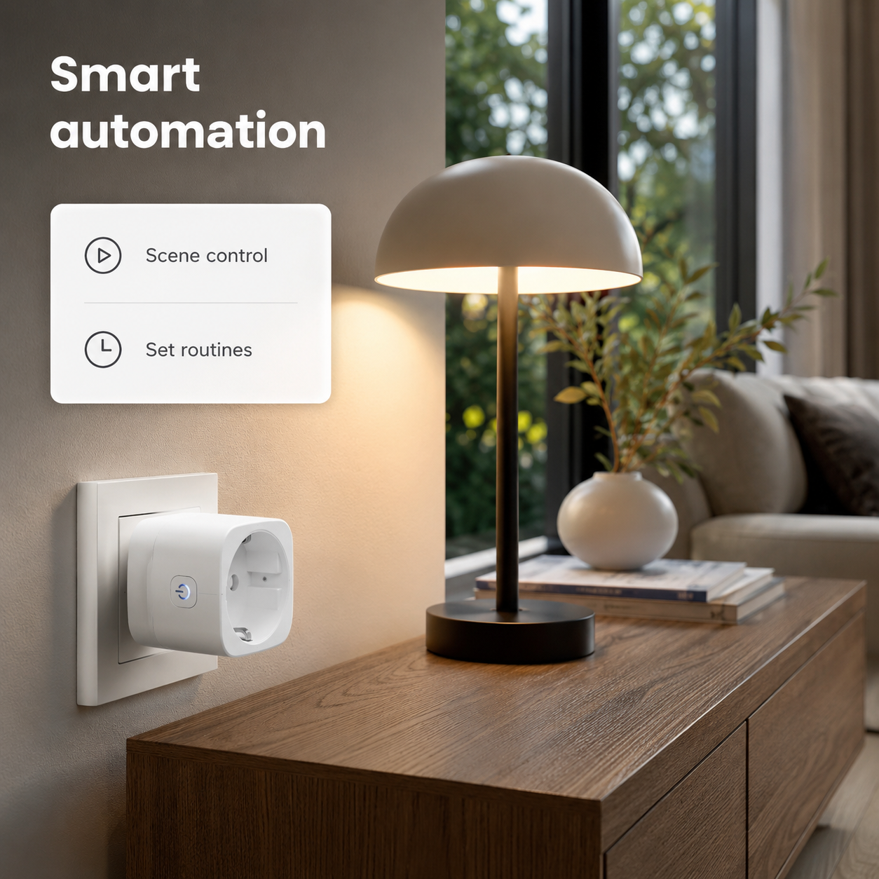 Smart automation scene for Matter smart plug