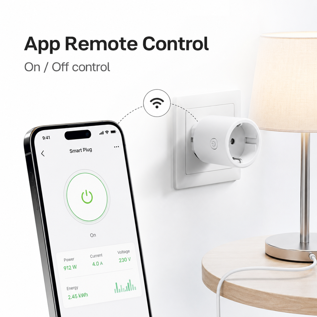 Generic app remote control visual for Matter Wi-Fi smart plug