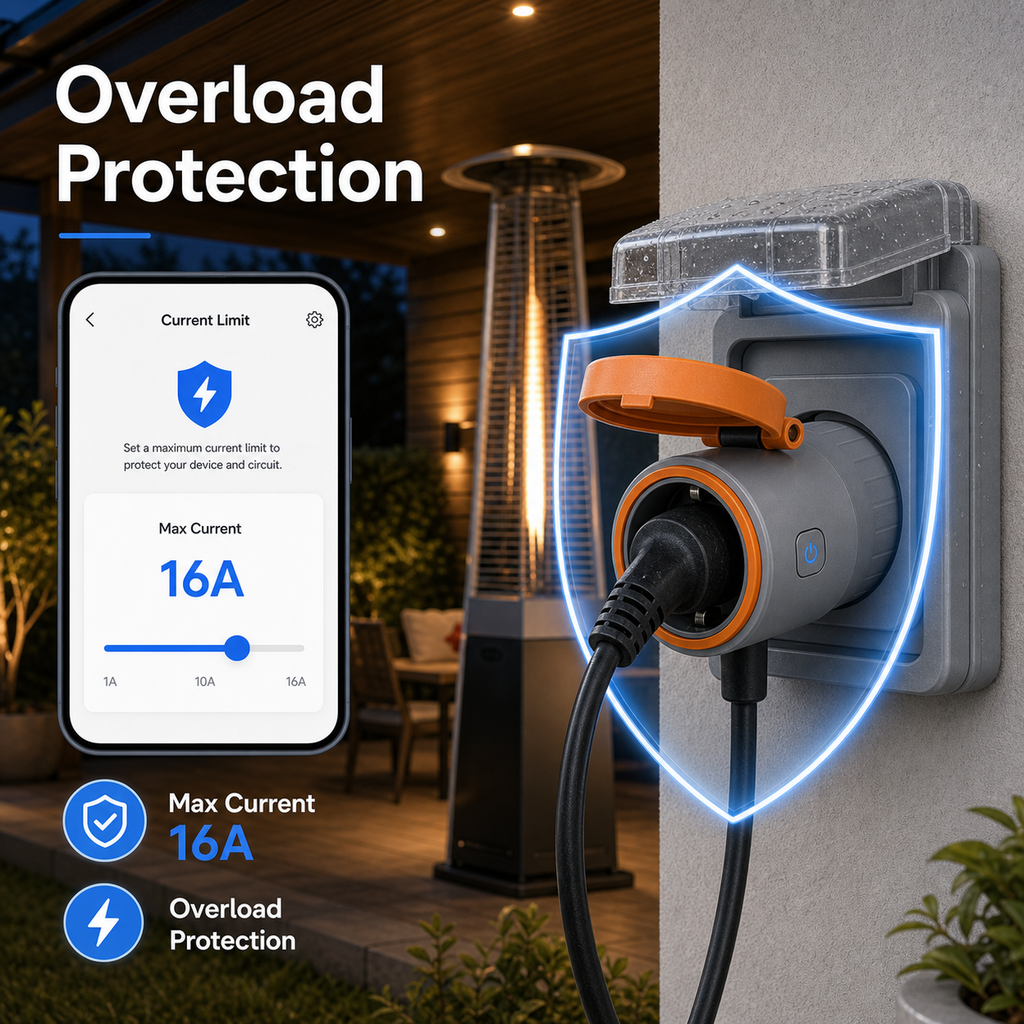 NéoPlug Outdoor Matter Pro overload protection current limit