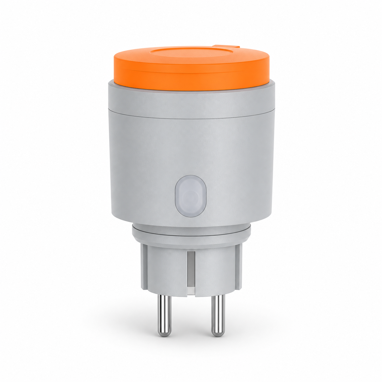Prise extérieure connectée Matter Type F avec capot orange