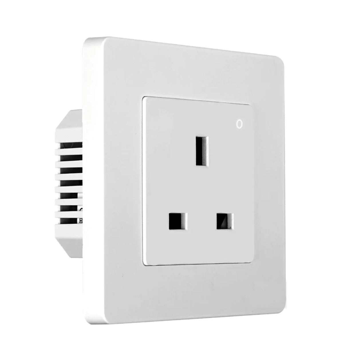 Prise murale ZigBee UK blanche NéoPlug Ring Comfort avec suivi énergie