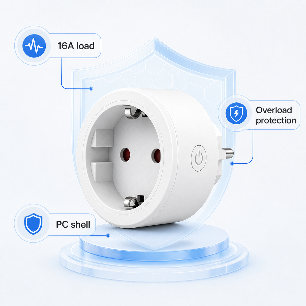 Safety feature image for WiFi smart plug with overload protection